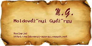 Moldoványi György névjegykártya