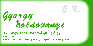 gyorgy moldovanyi business card