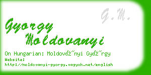 gyorgy moldovanyi business card